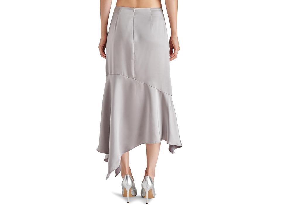 Steve Madden Lucille Asymmetric Satin Skirt Product Image