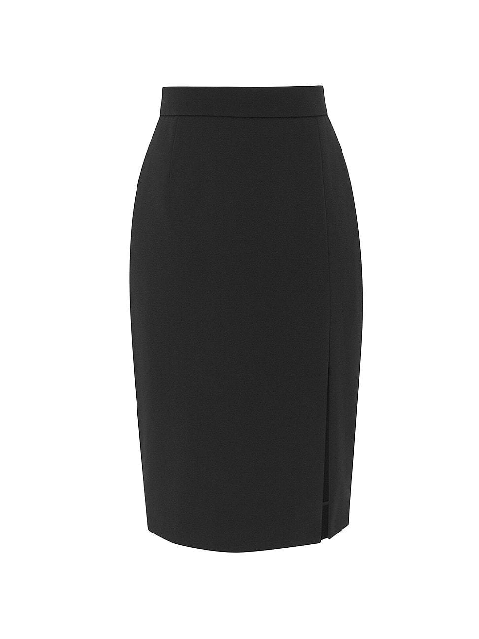 Womens Pencil Skirt In Grain De Poudre product image