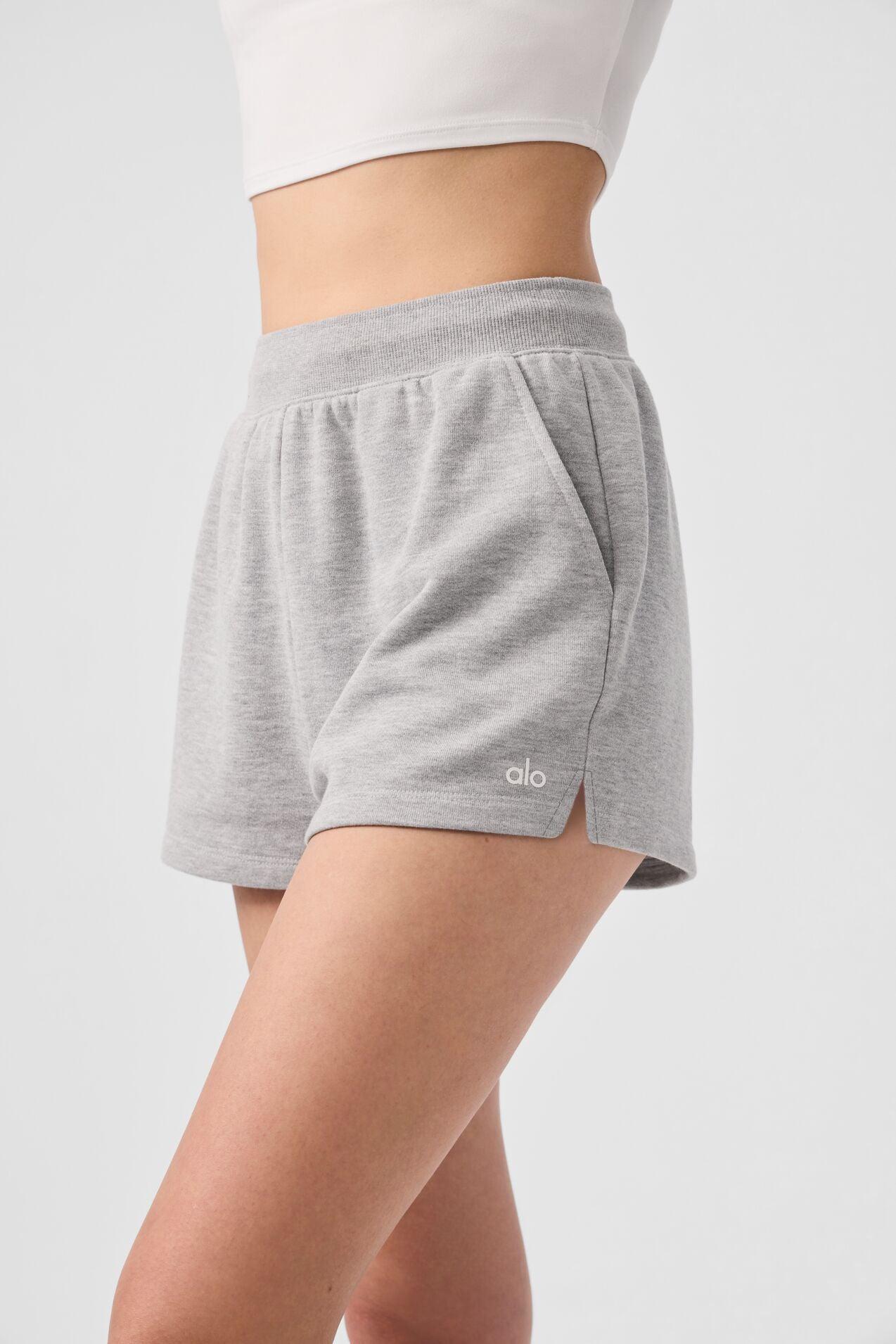 Low Key Sweat Short - Athletic Heather Grey Female Product Image