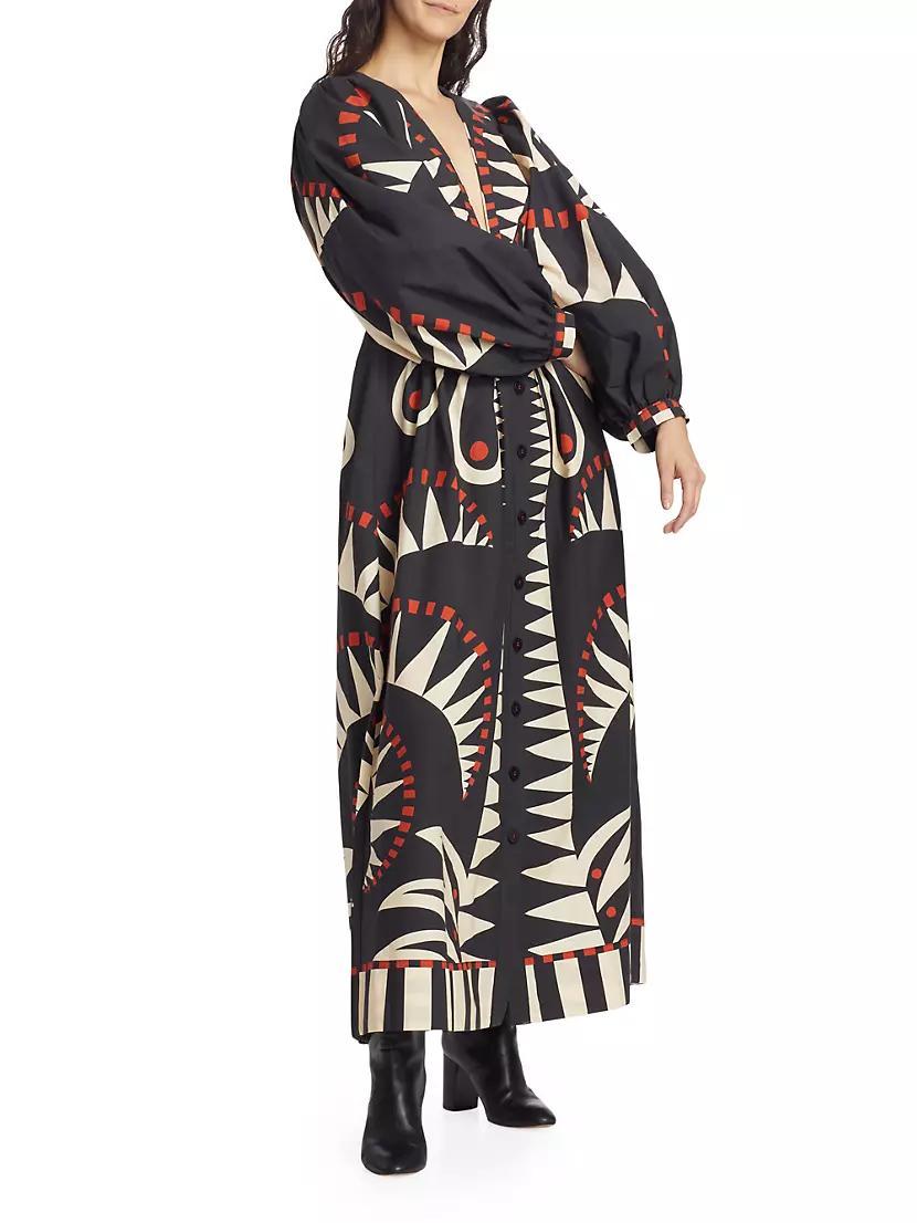 Coconut Grove Puff-Sleeve Maxi Dress Product Image