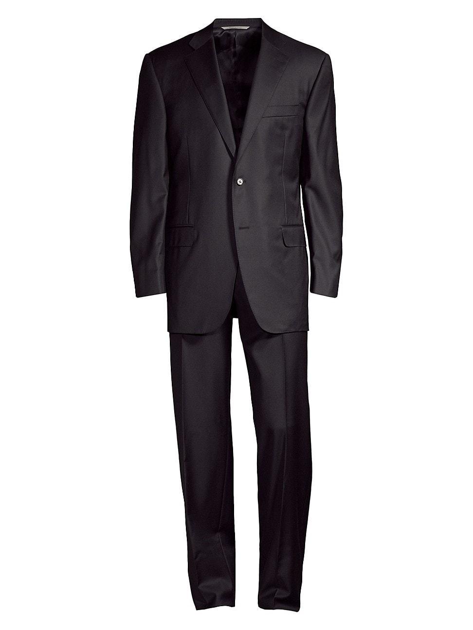 Mens Wool Two-Button Suit Product Image