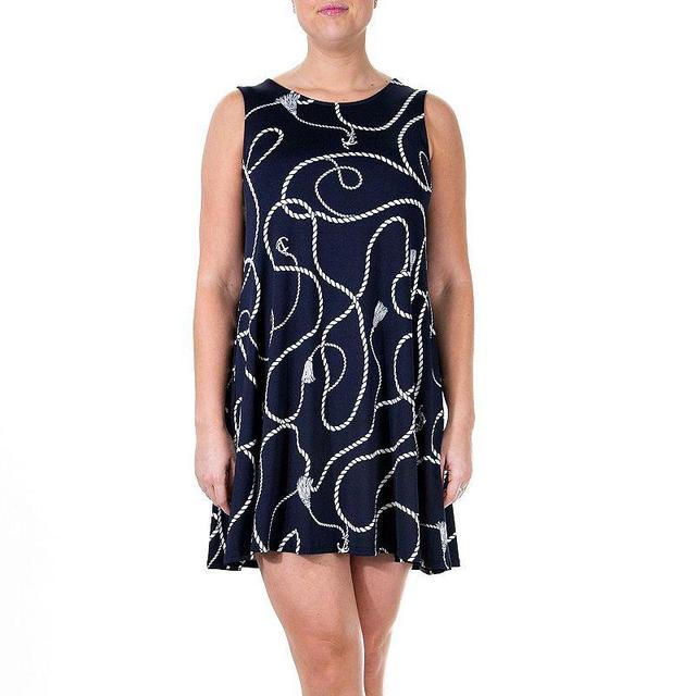 Womens Nina Leonard Floral Swing Dress Product Image