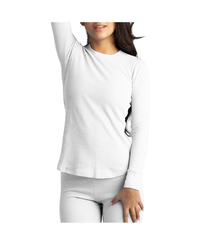 WatsonS Womens Waffle Long Sleeve Thermal Crew Product Image