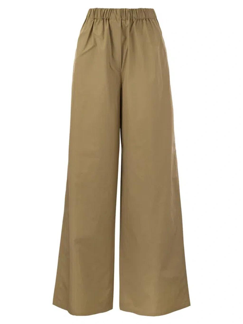 MAX MARA High Waist Wide Leg Trousers In Brown Product Image