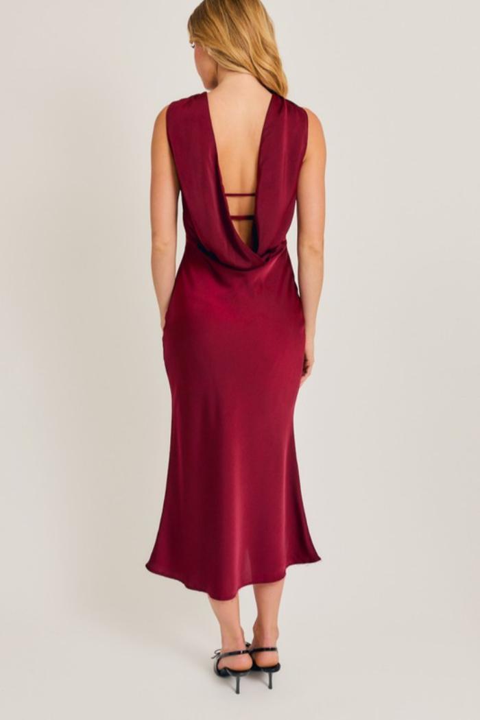 Cowl Back Maxi Dress Product Image