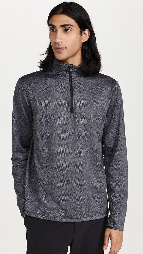 Greyson Tate Herringbone Mock Neck Quarter Zip | Shopbop Product Image