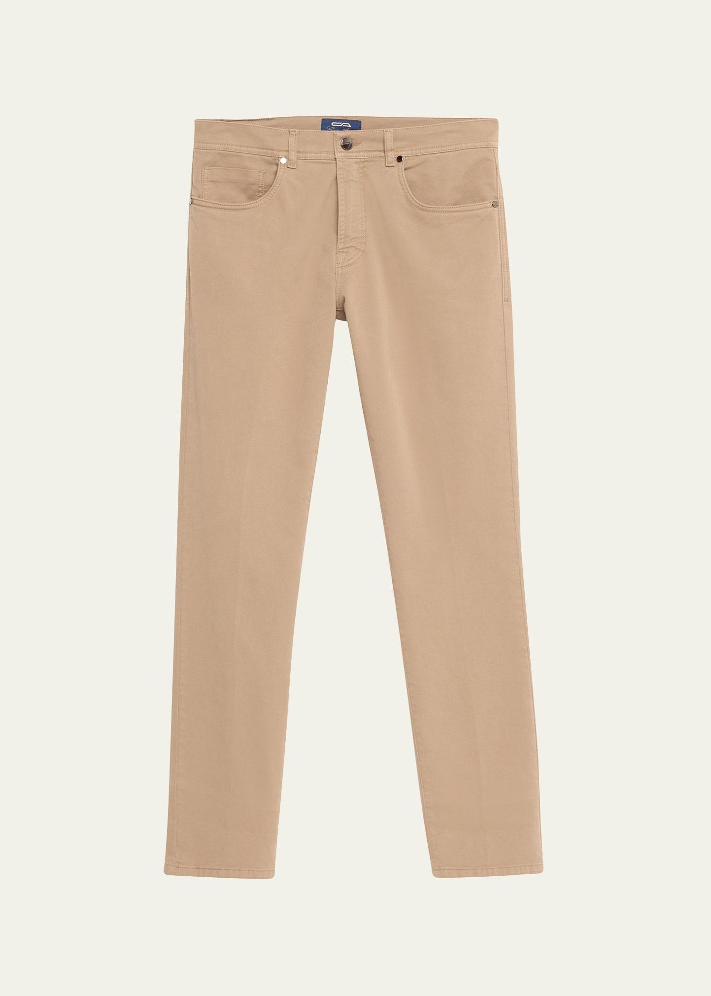 Mens Cotton-Stretch Slim 5-Pocket Pants Product Image