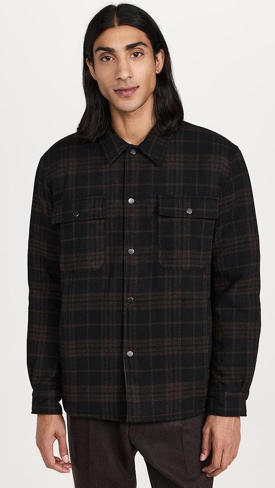 Norse Projects Hjalmer Insulated Wool Check Overshirt | Shopbop Product Image