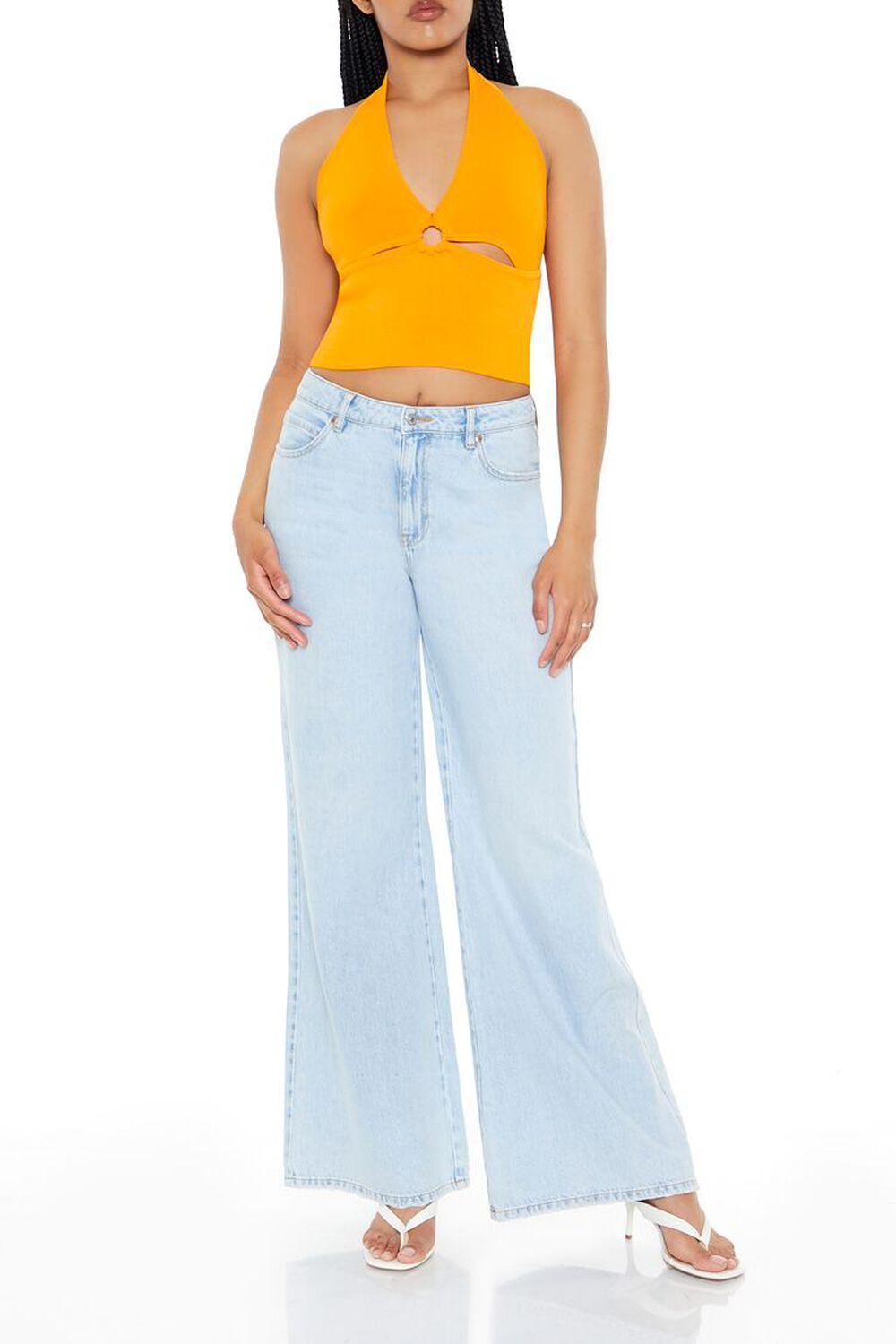 Sweater-Knit Halter Crop Top | Forever 21 Product Image