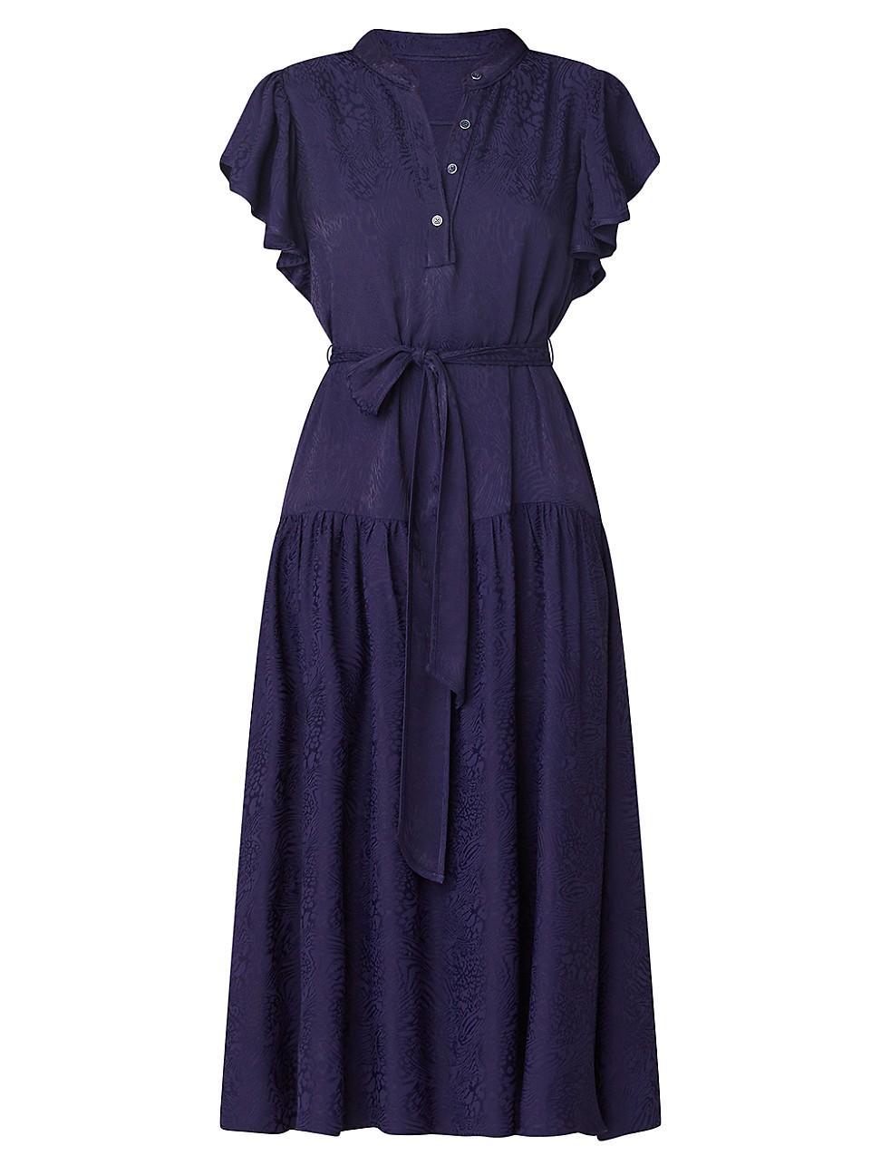 Womens Lucia Tie-Waist Midi-Dress Product Image