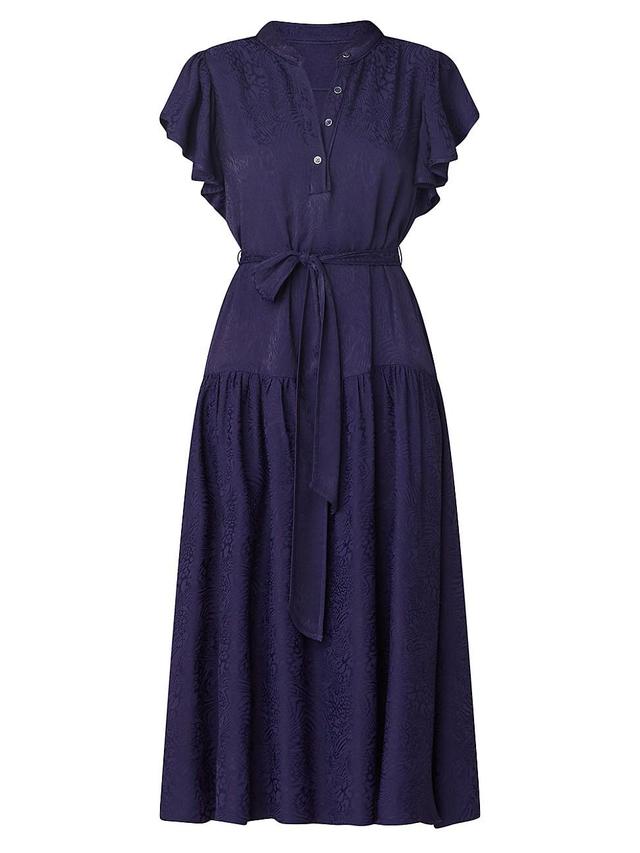 Womens Lucia Tie-Waist Midi-Dress Product Image