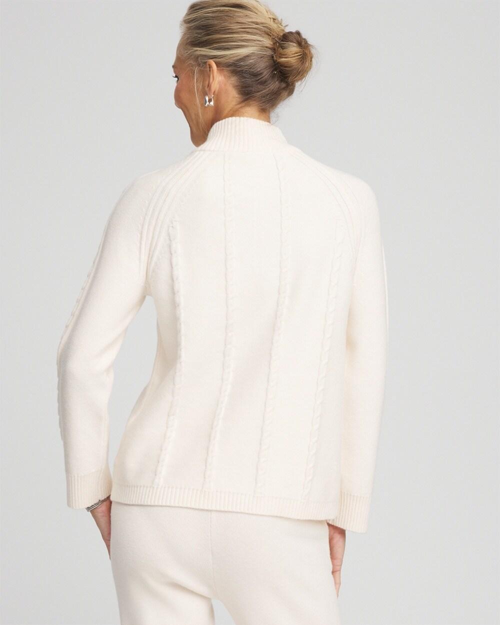 Women's Luxe Cashmere Blend Half Zip Top Product Image