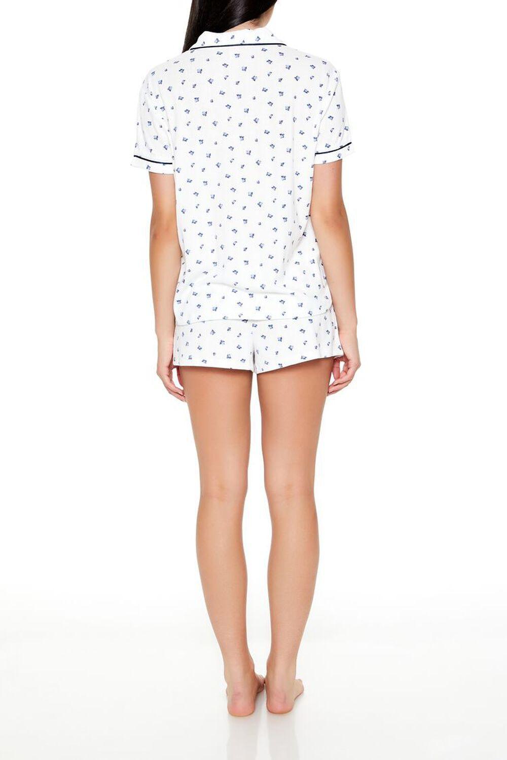 Floral Pajama Shirt & Shorts Set | Forever 21 Product Image