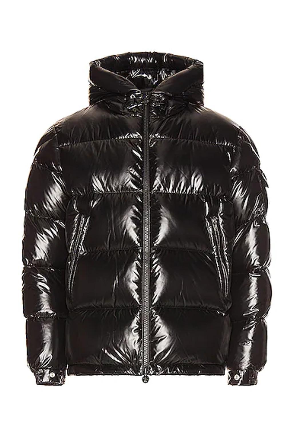 Ecrins Quilted Shell Hooded Down Jacket In Black Product Image