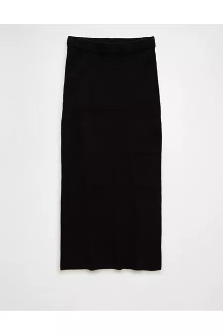 AE High-Waisted Sweater Slit Midi Skirt Women's Product Image