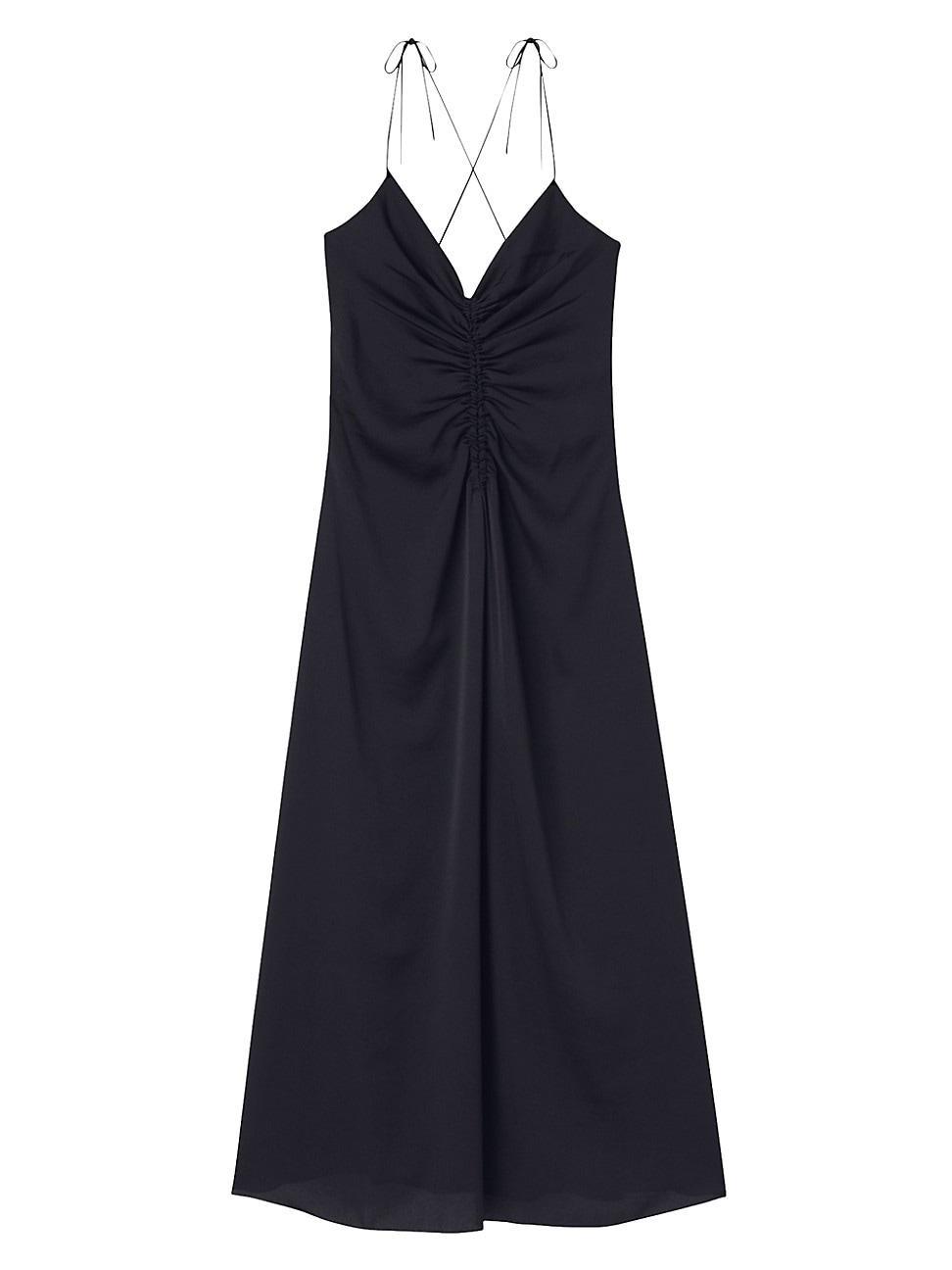 Womens Midi Dress With Narrow Straps Product Image