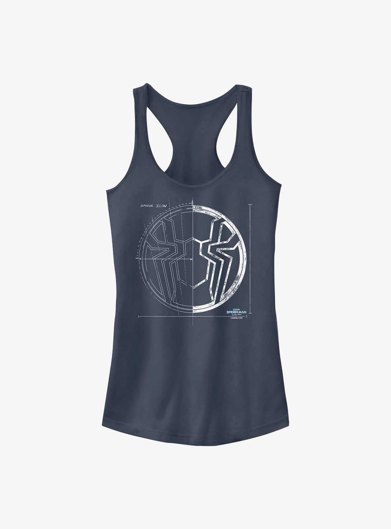 Marvel Spider-Man Grid White Girls Tank Product Image