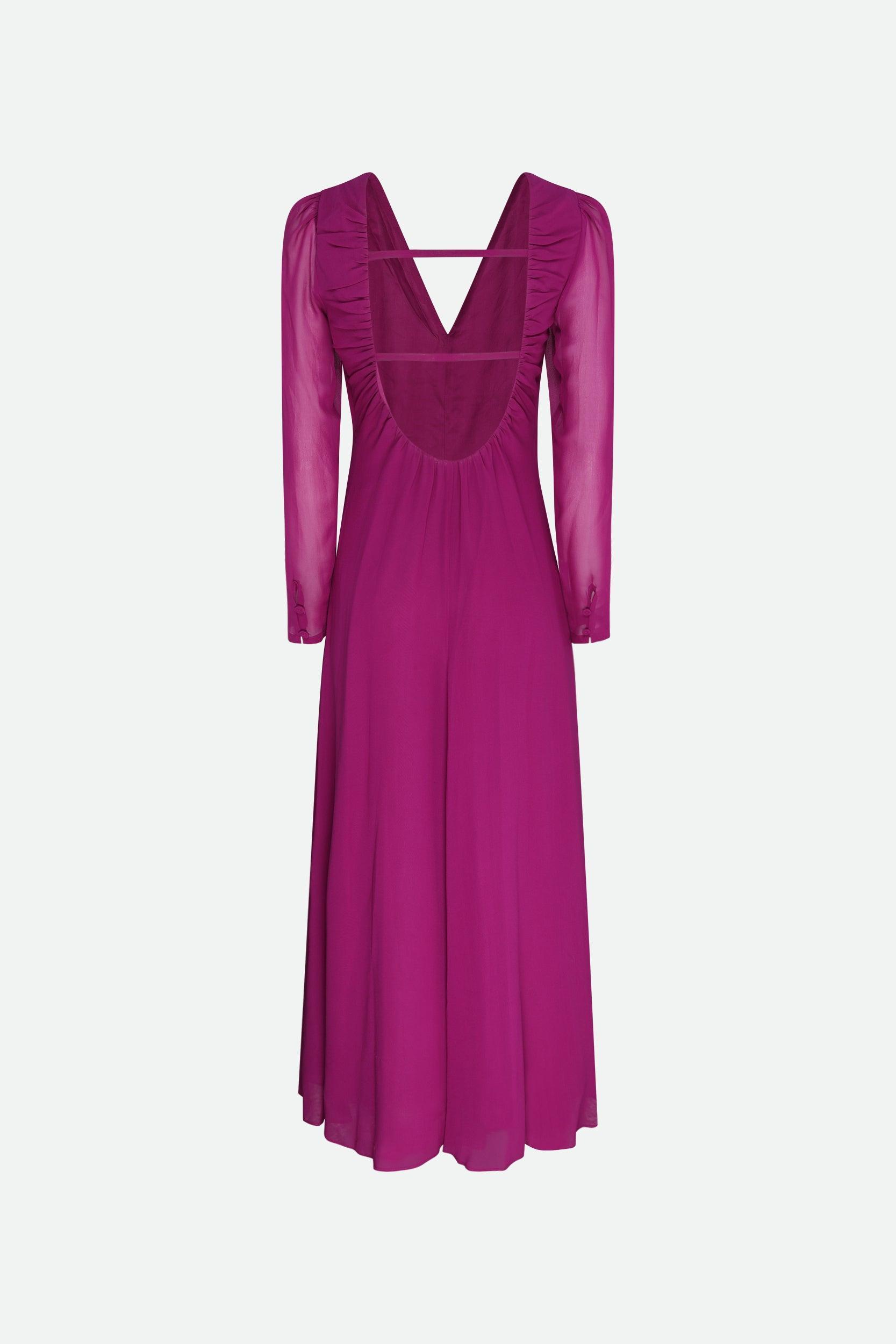 MAX MARA Studio Woman Maxi Dress Purple Size 12 Viscose In Rosa Product Image