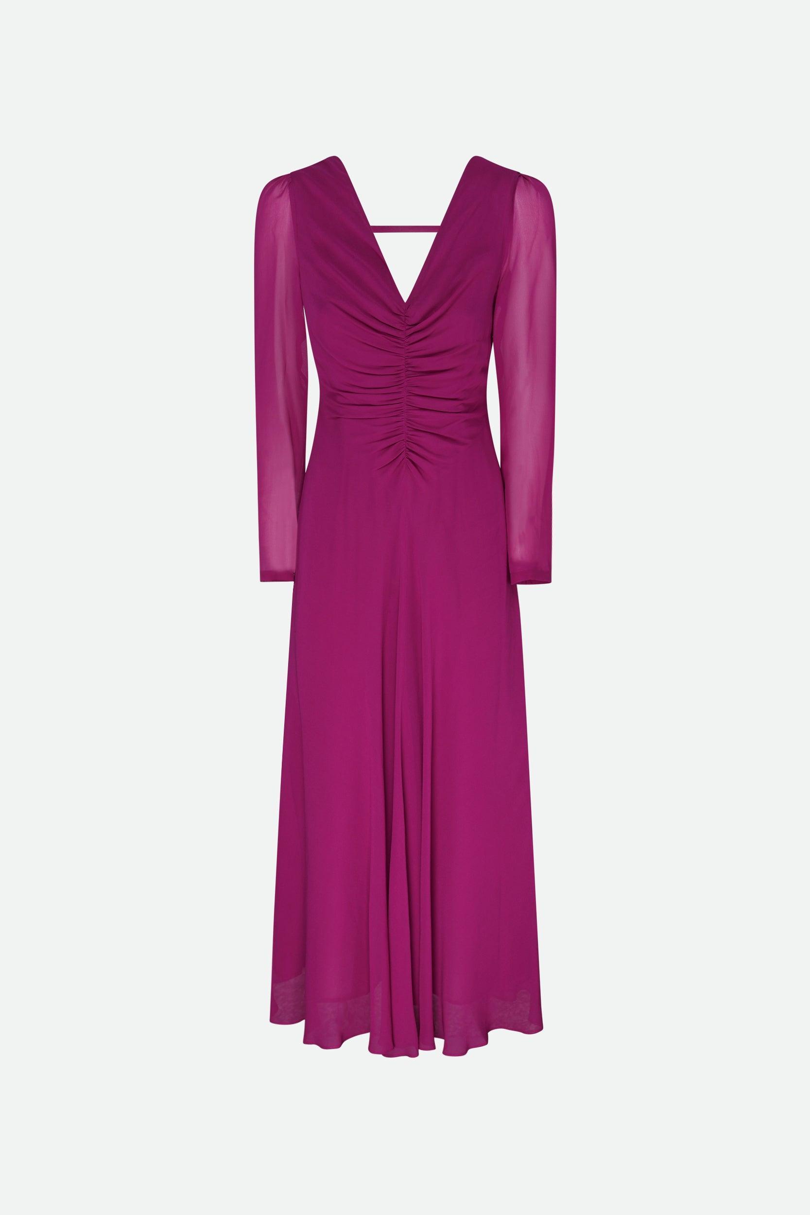 MAX MARA Studio Woman Maxi Dress Purple Size 12 Viscose In Rosa Product Image