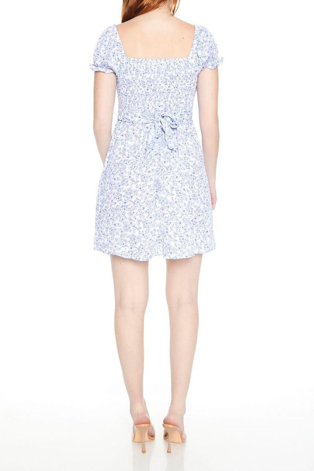 Ditsy Floral Tie-Back Mini Dress | Forever 21 Product Image