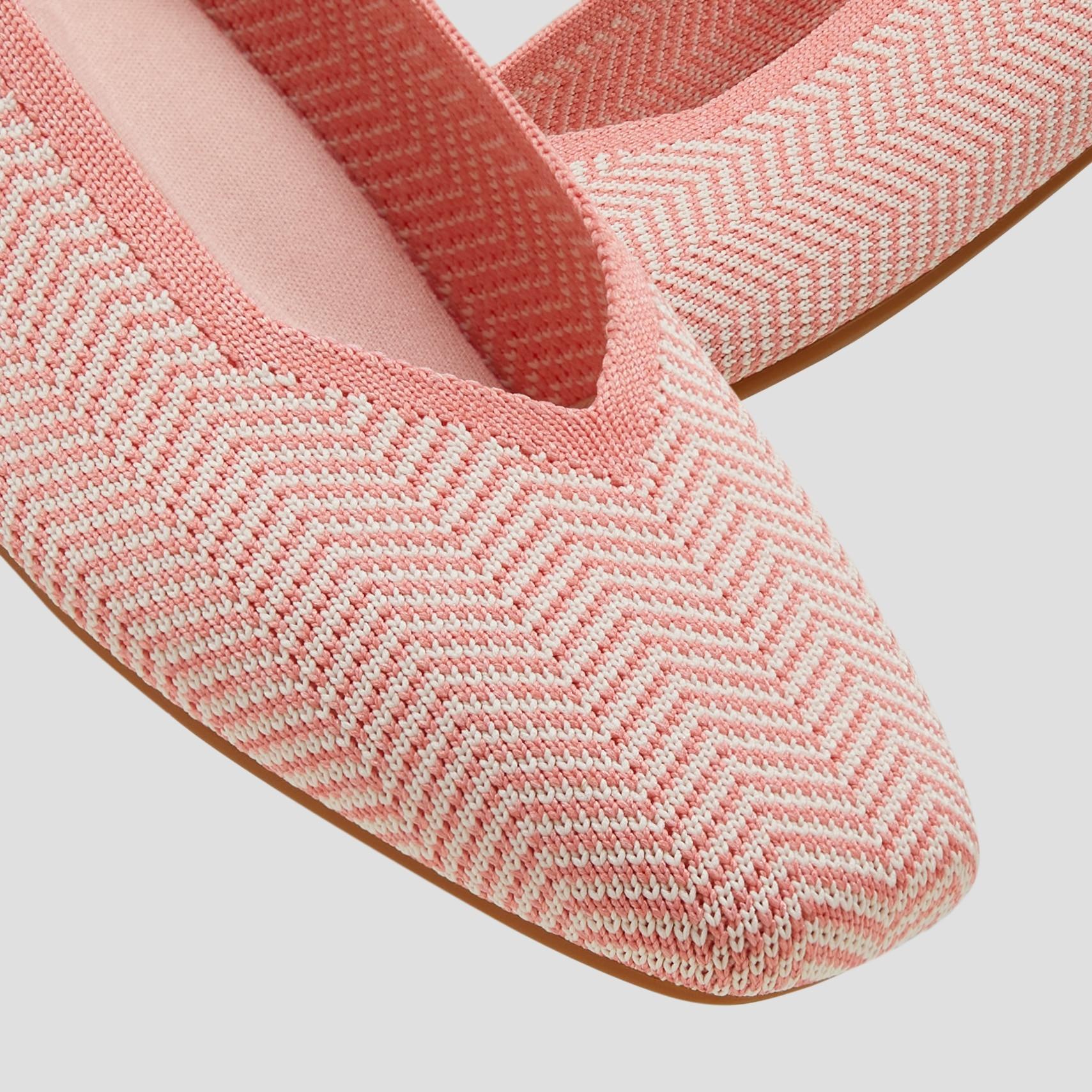 Square-Toe V-Cut Flats (Margot 2.0) Product Image