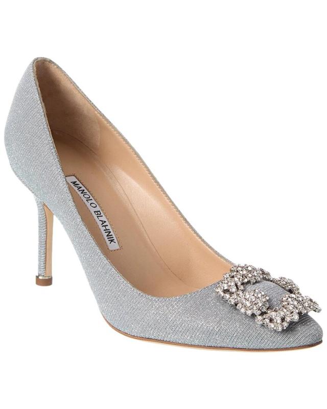 Hangisi 70 Glitter Pump In Silver Product Image