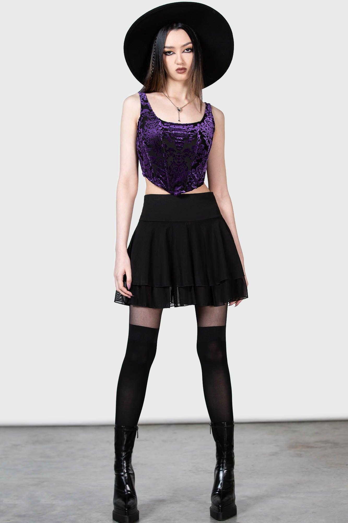 Snarl Corset Top [PURPLE] Female Product Image