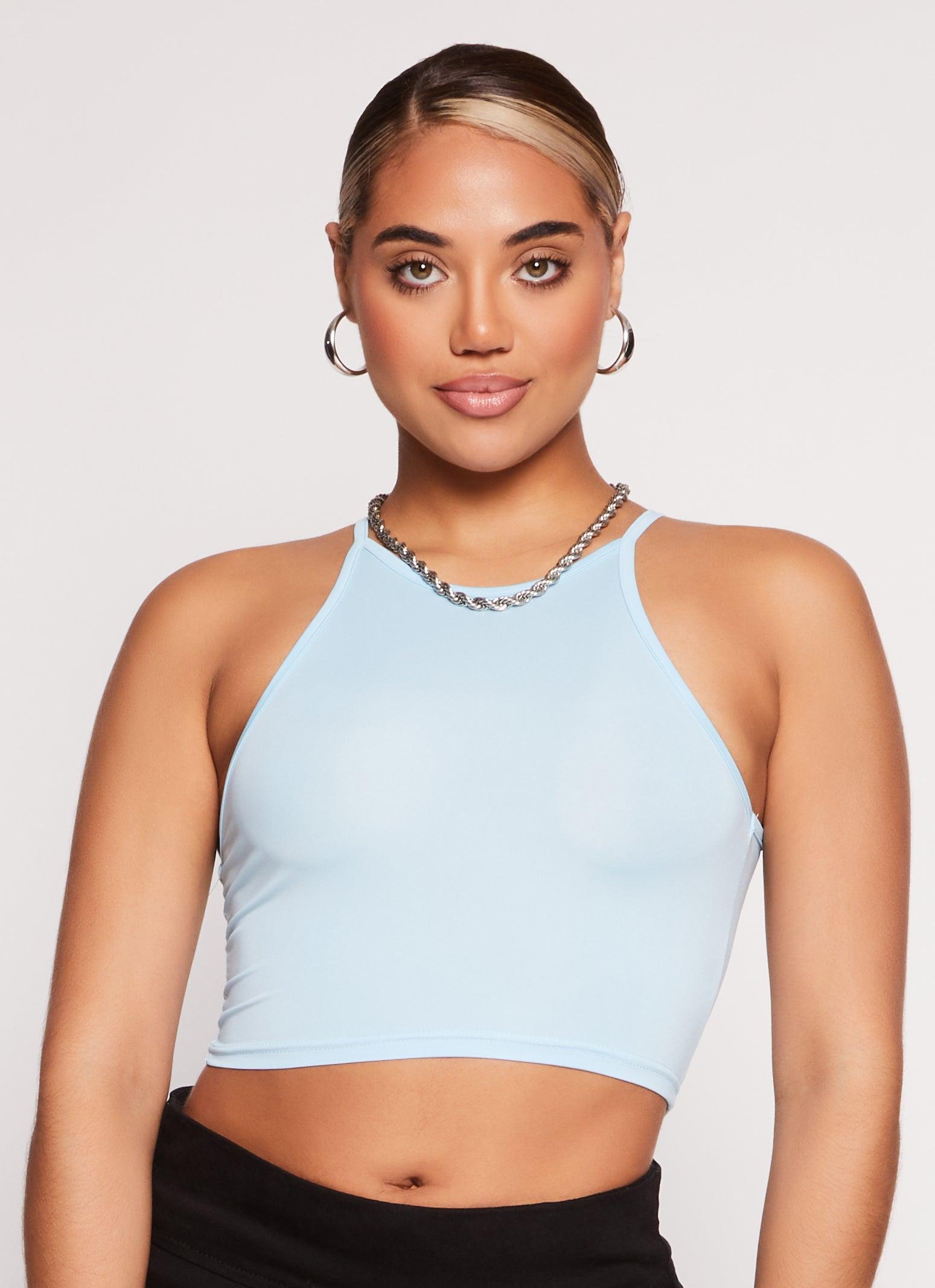 Womens Daisy High Neck Cropped Cami Product Image