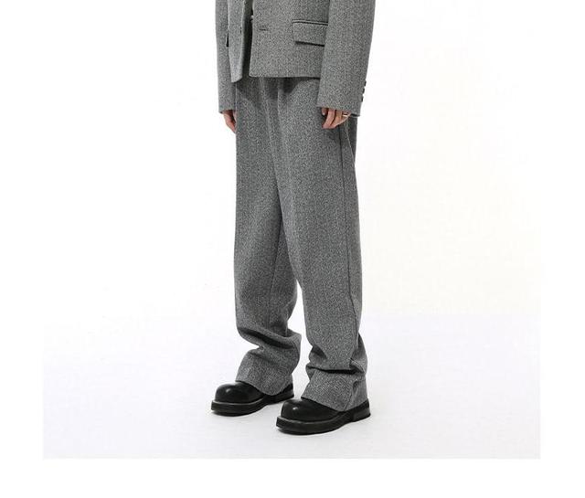 Single-Breasted Blazer / Mid Rise Loose Fit Dress Pants Product Image