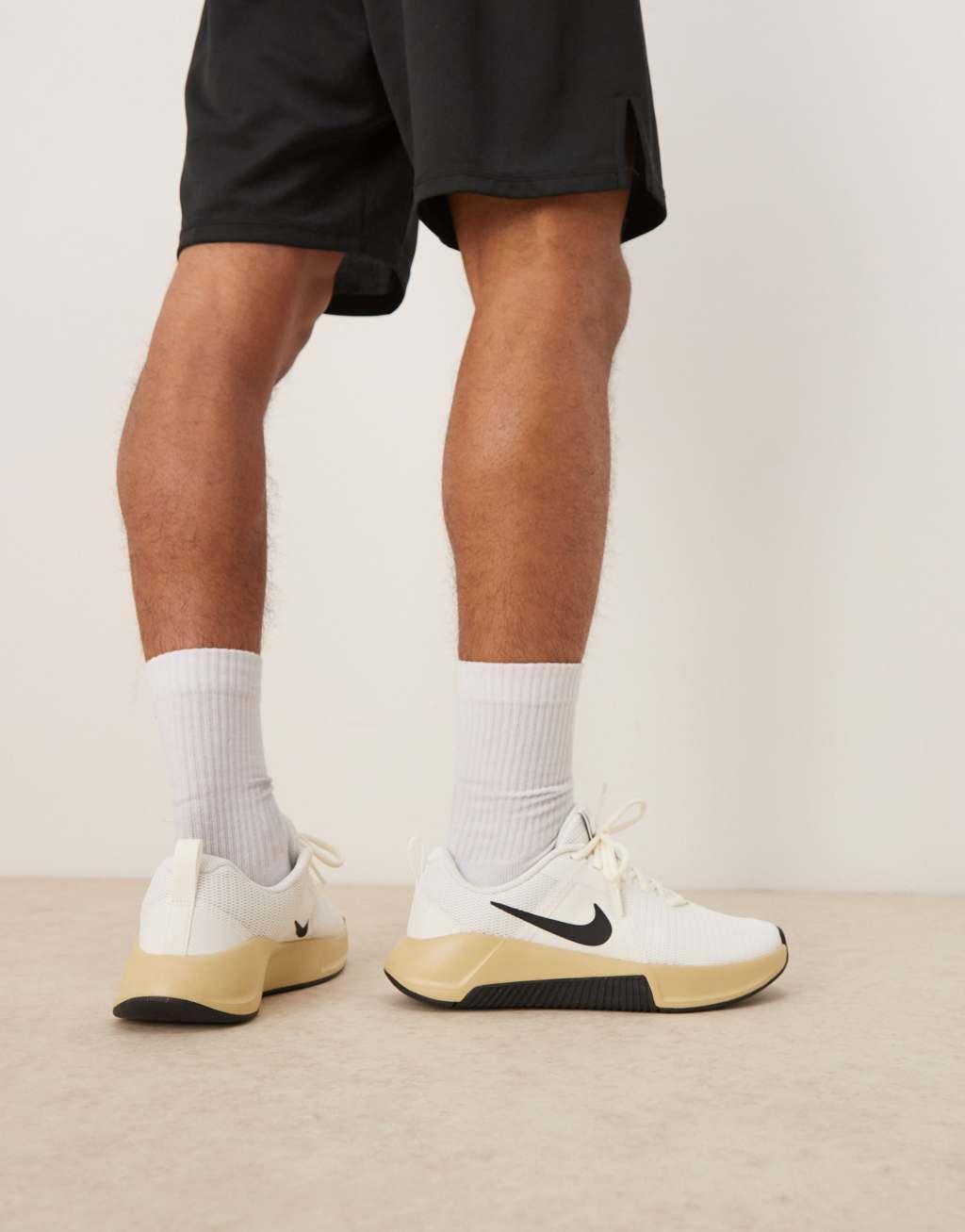 Nike Training MC Trainer 3 sneakers in off-white and black Product Image