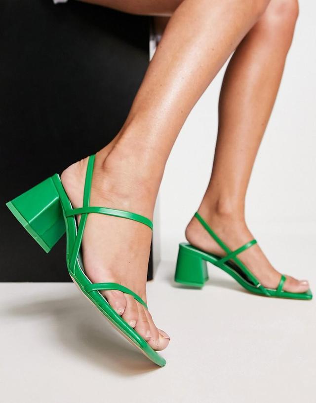 Public Desire Just Realise strappy mid heel sandals Product Image