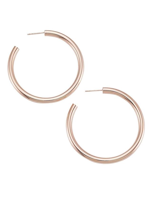 Womens 14K Gold Open Hoop Earrings Product Image