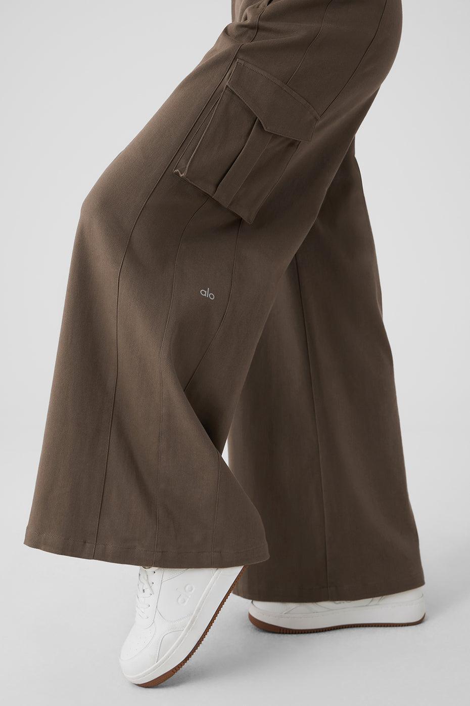 Show Off Cargo Wide Leg Trouser - Olive Tree Female Product Image