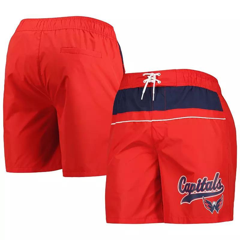 Mens Starter Washington Capitals Freestyle Volley Swim Shorts Product Image