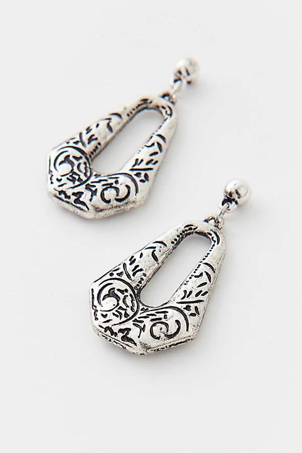 Ansel Etched Drop Earring Womens at Urban Outfitters Product Image