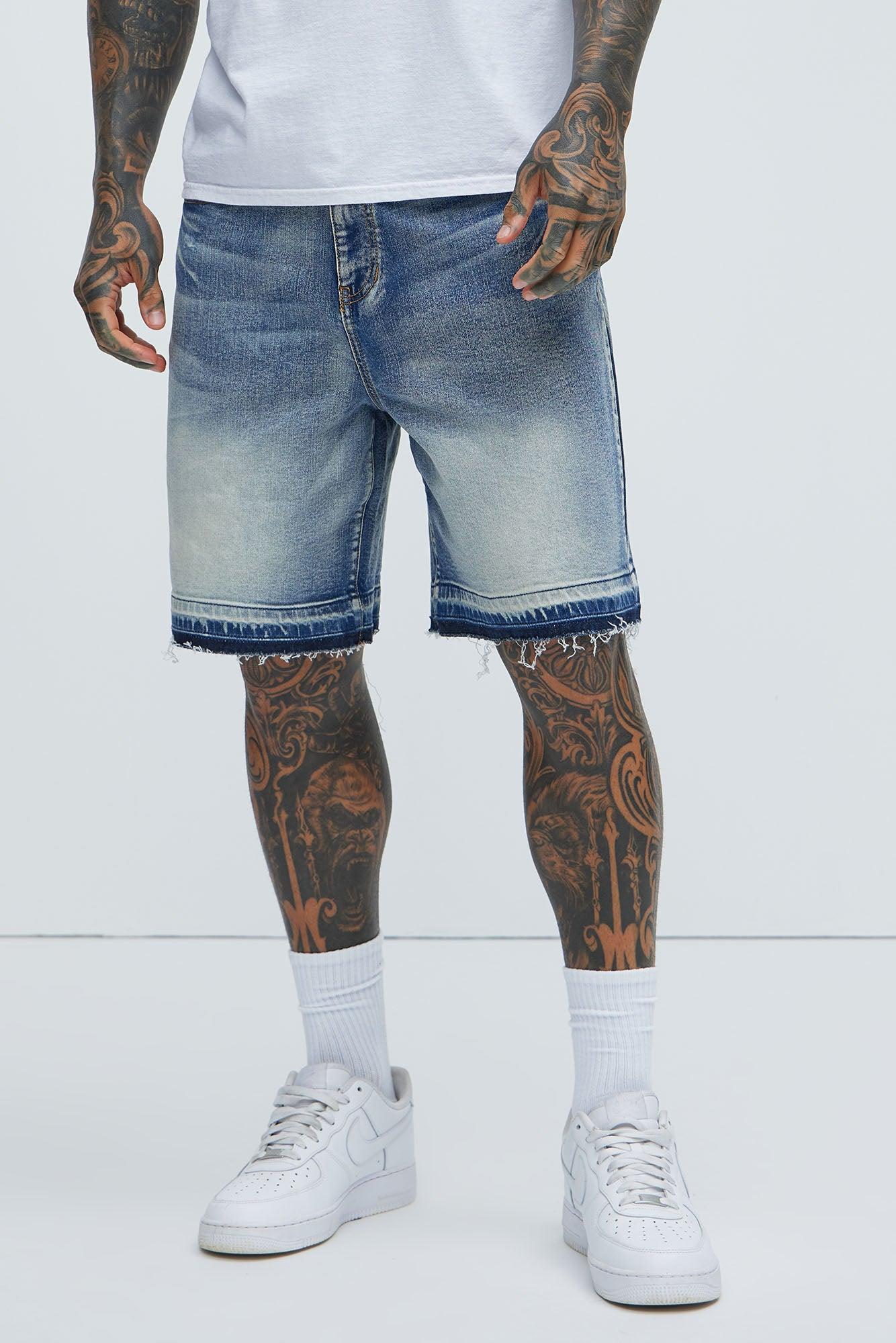 Run Around Relaxed Denim Shorts - Medium Wash Product Image