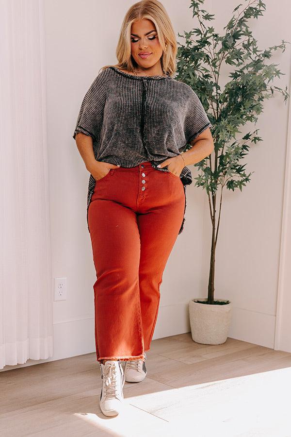 The McKenzie High Waist Jean In Rust Product Image