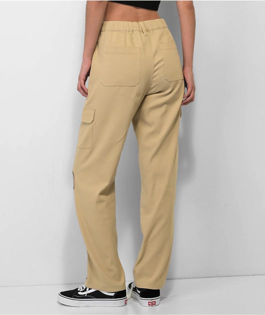 Broken Promises Embrace Khaki Cargo Pants Product Image