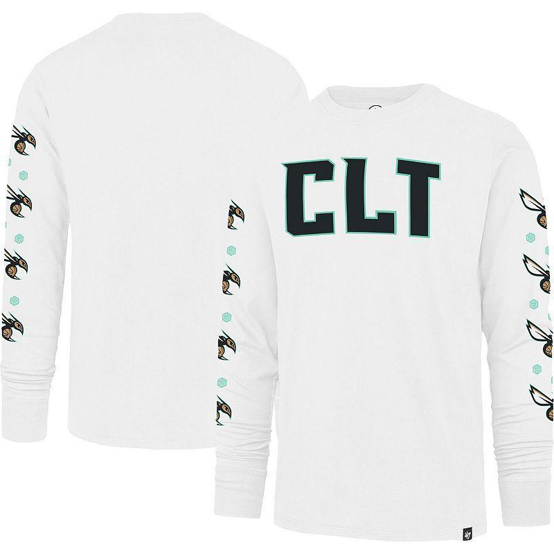 Mens 47 White Charlotte Hornets City Edition Downtown Franklin Long Sleeve T-Shirt Product Image