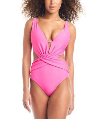 Bar Iii Womens Draped Monokini Swimsuit, Created for Macys Product Image