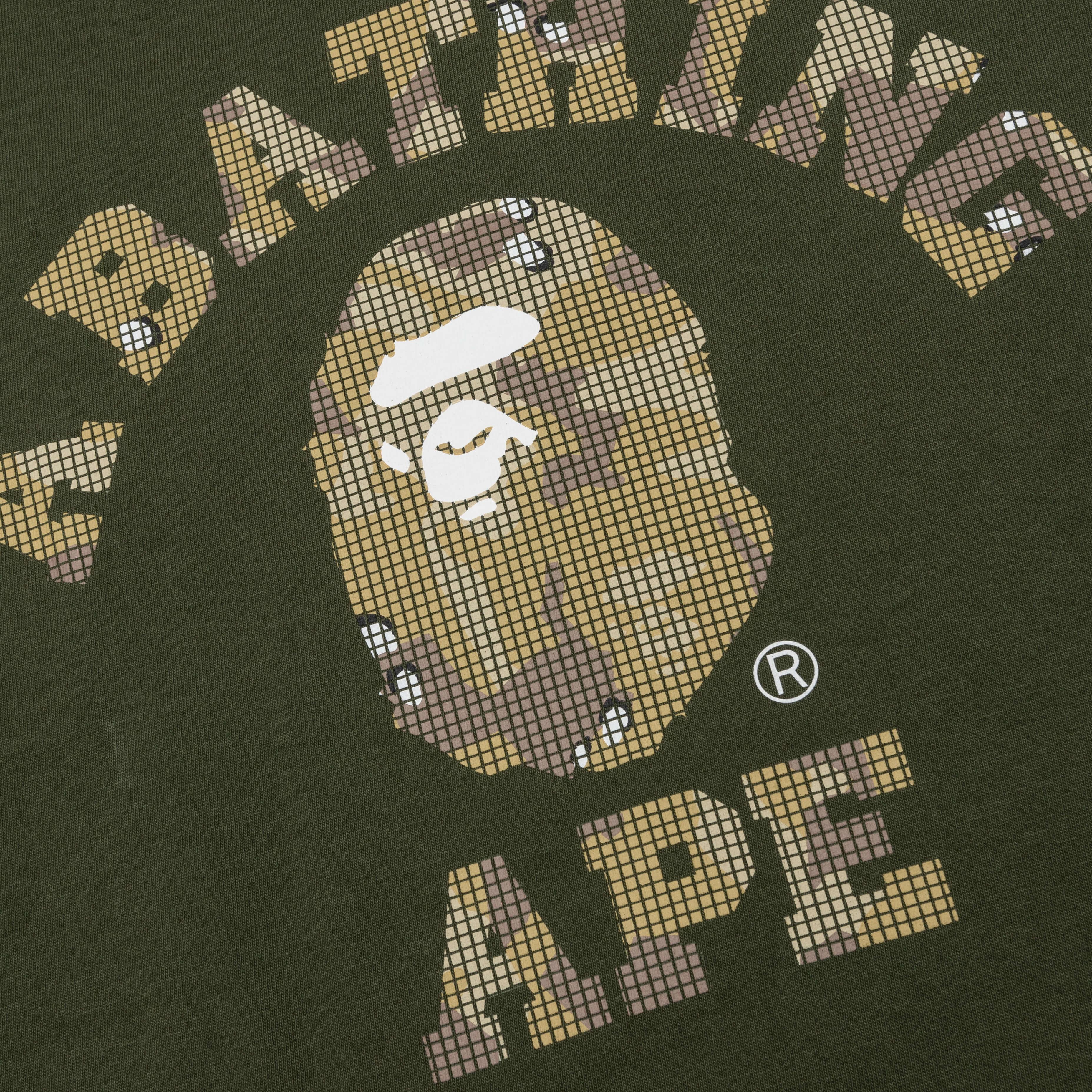 Bitmap College Tee - Olive Drab Male Product Image