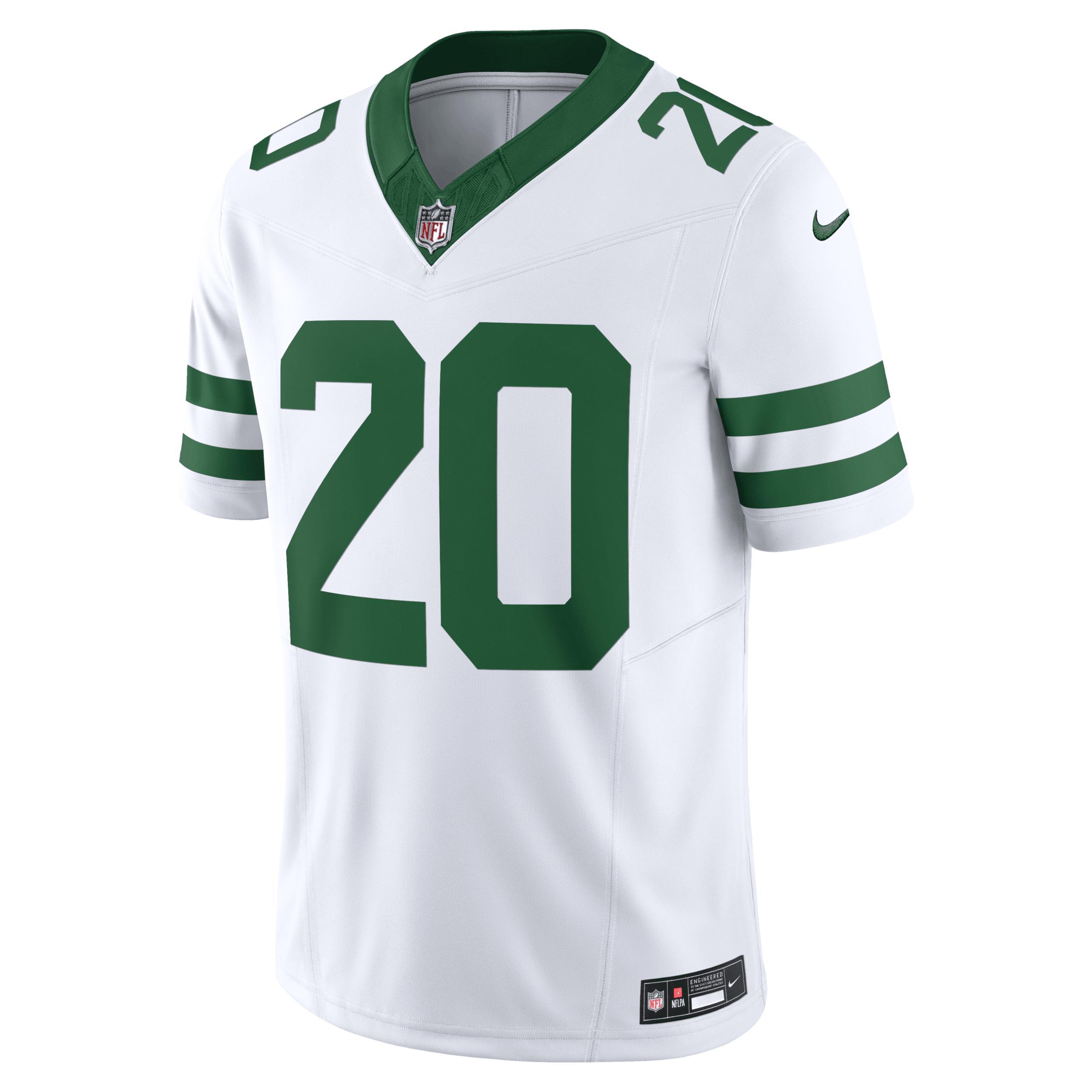 Nike Mens Breece Hall Legacy New York Jets Vapor F.u.s.e. Limited Jersey - White Product Image