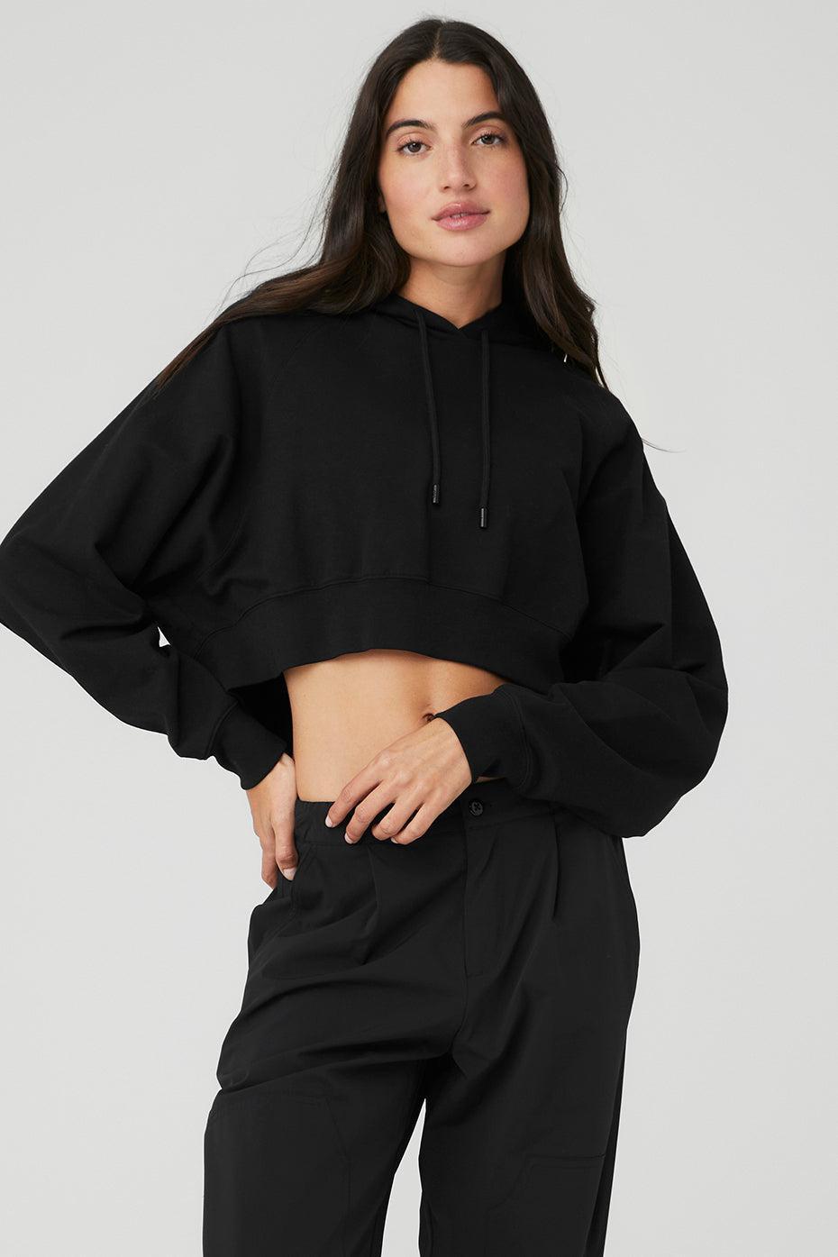 Alo Double Take French Terry Crop Hoodie Product Image