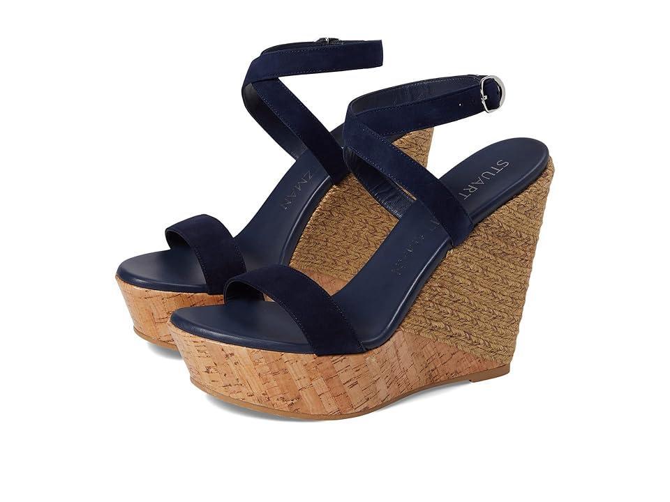 Stuart Weitzman 5050 Wedge Sandal (Nice /Natural) Women's Shoes Product Image