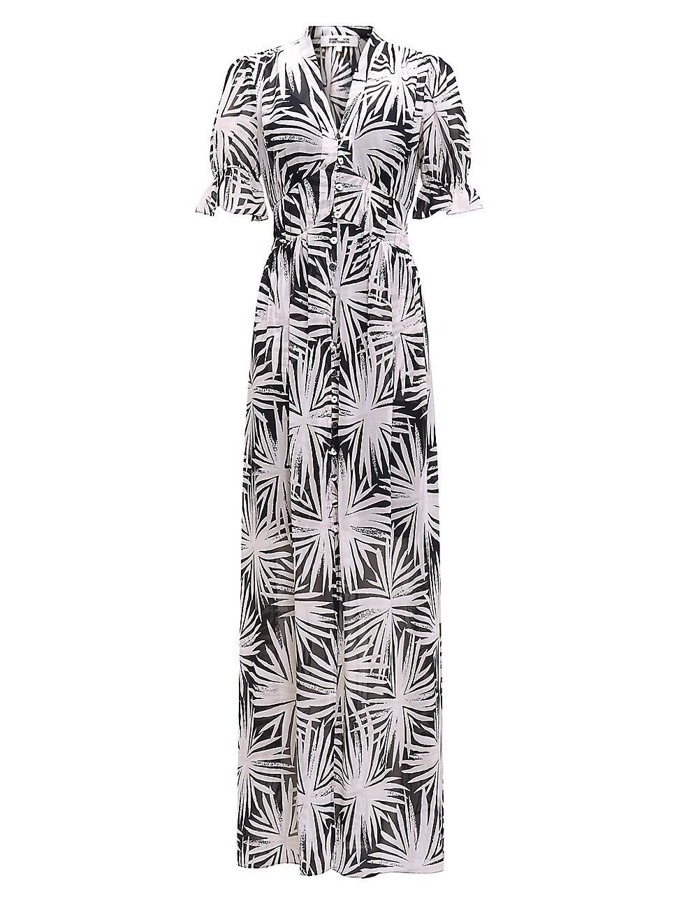 Womens Erica Abstract Maxi Shirtdress Product Image