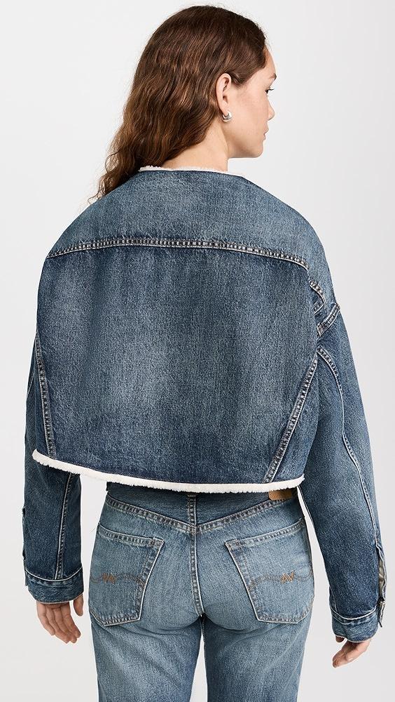 Denimist Oversized Cropped Denim Jacket | Shopbop Product Image