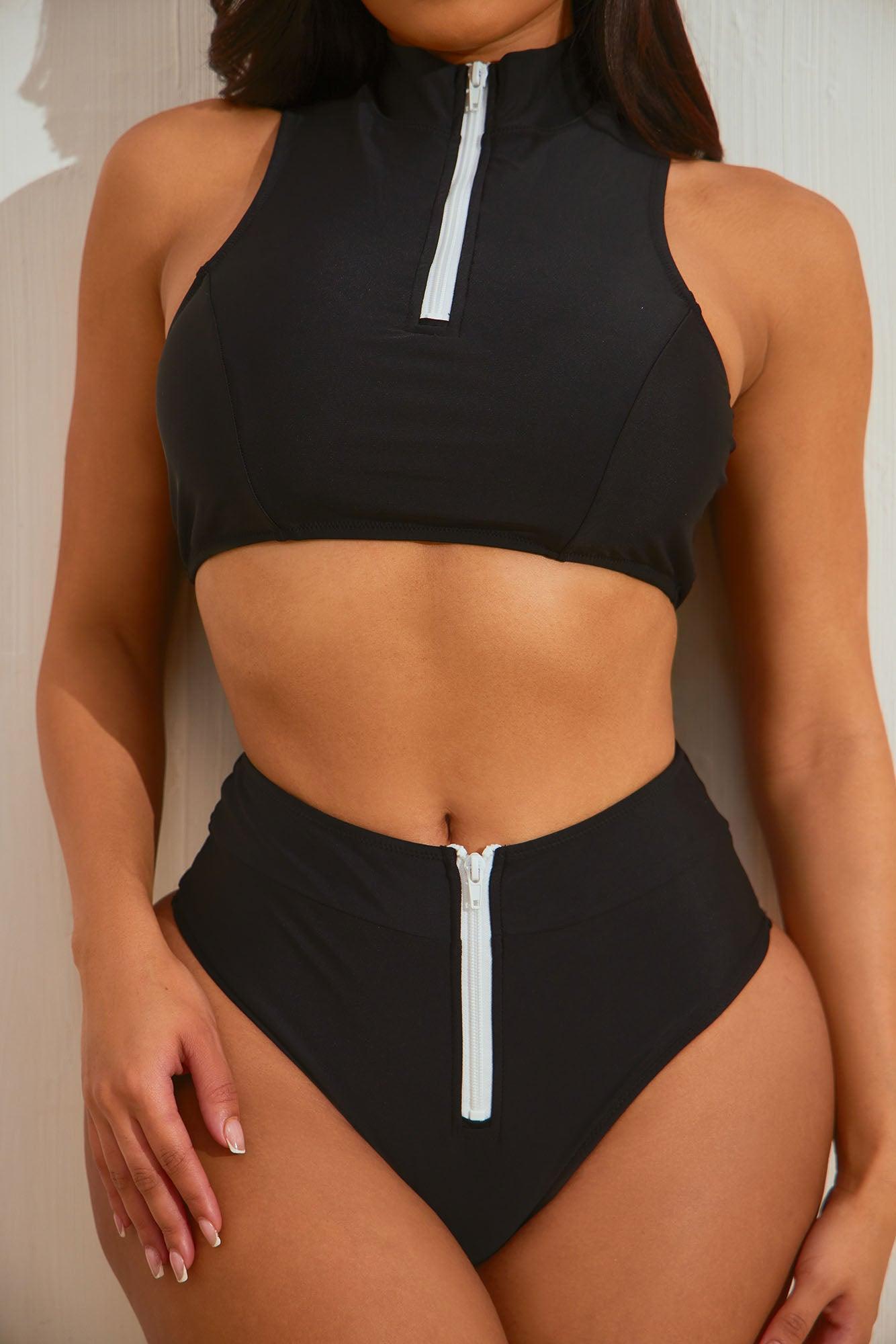 Water Sports II Tank Bikini - Black Product Image