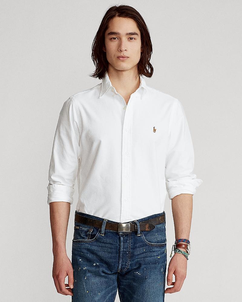 Polo Ralph Lauren Classic Fit Long Sleeve Cotton Oxford Button Down Shirt Product Image