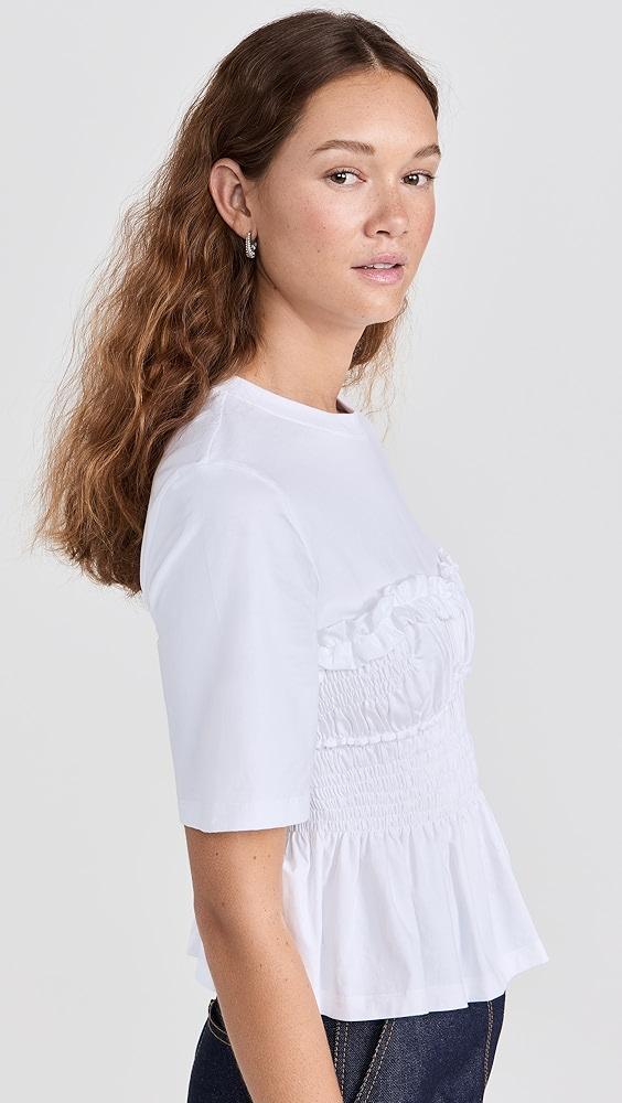 Cecilie Bahnsen Vilde T-Shirt Jersey White | Shopbop Product Image