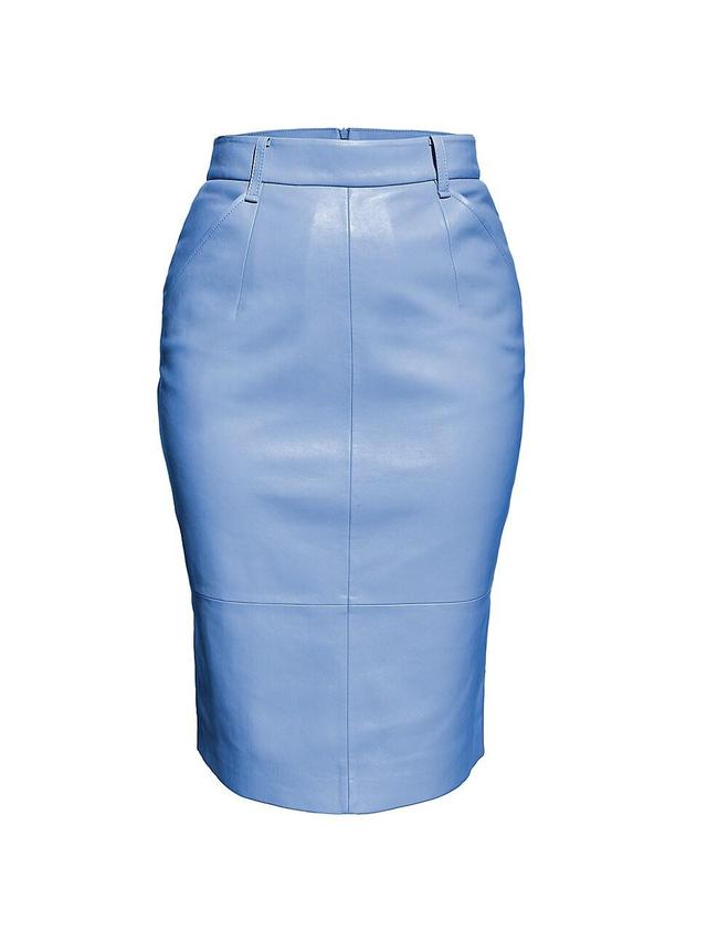 Womens Becca Recycled Leather Skirt Product Image